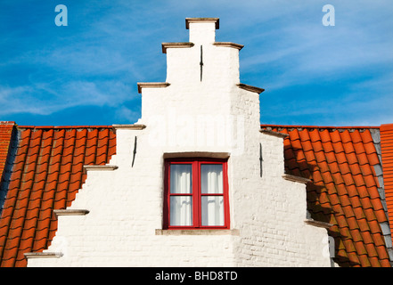 Traditionelle Architektur in Brügge, Belgien Stockfoto