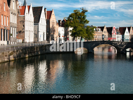 Traditionelle Architektur in Brügge, Belgien Stockfoto