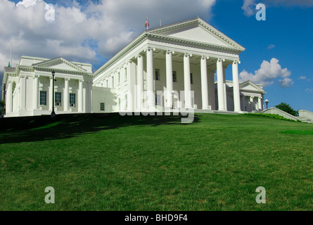 Virginia State Capitol, neoklassizistischen Baus wurde von Thomas Jefferson der 2. US-Präsident, Richmond, Virginia Stockfoto