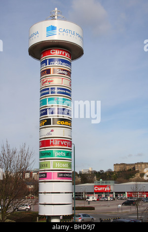 Marina Einzelhandel Schlosspark, Nottingham, England, Großbritannien Stockfoto