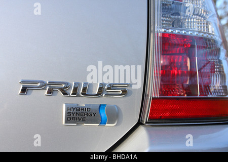 Ein Toyota Prius Hybrid-Auto. Stockfoto