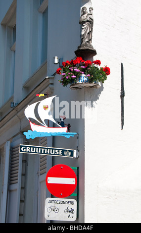 Traditionelle Architektur in Brügge, Belgien Stockfoto