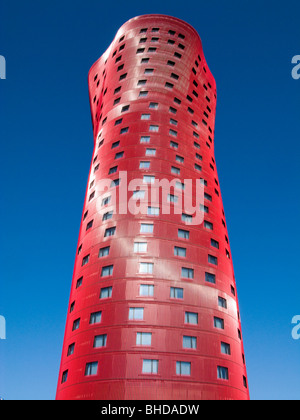 Turm von Toyo Ito in Plaça Europa, Hospitalet de Llobregat. Barcelona Provinz, Katalonien, Spanien Stockfoto