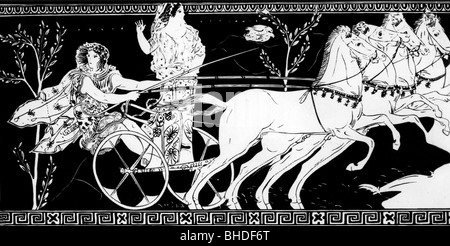 Sport, olympische Spiele, Olympia, alte Welt, Pelops mit Hippodameia, Illustration nach der Legende über die alten Olympischen Spiele, historisch, historisch, Rennen, Wagenrennen, Streitwagen, Rennen, Pferd, Streitwagen, Olympische Spiele, Olympiade, Olympiade, alte Welt, Menschen, Stockfoto