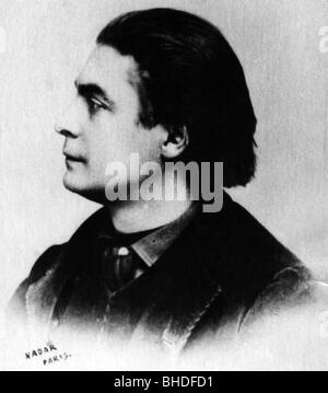 Bruant, Aristide, 6.5.1851 - 11.2.1925, französischer Sänger, Porträt, Fotografie von Nadar, Paris, ca.