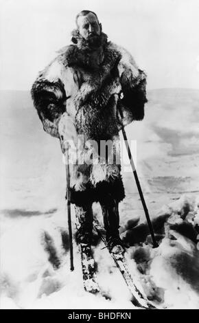 Amundsen, Roald, 16.7.1872 - Juni 1928, norwegischer Polarforscher, bei einer Nordpolexpedition, 1925, Stockfoto