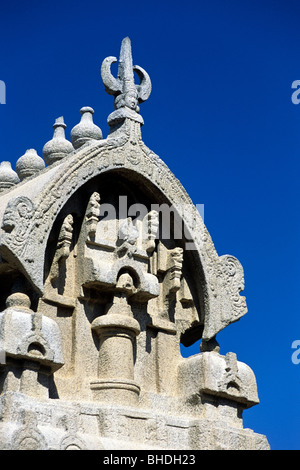 Ganesh Ratha in Mahabalipuram; Mamallapuram; Tamil Nadu. UNESCO Weltkulturerbe. Stockfoto