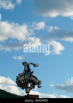 Willkommen Sie, Jackson, Wyoming, usa Stockfoto