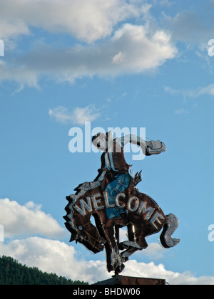 Willkommen Sie, Jackson, Wyoming, usa Stockfoto