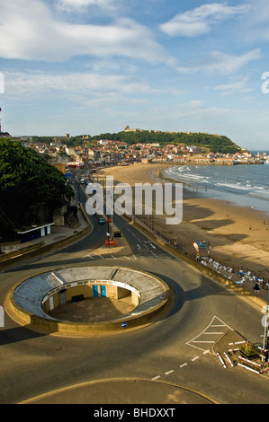 South Bay, Scarborough aus Spa Fußgängerbrücke erschossen Stockfoto