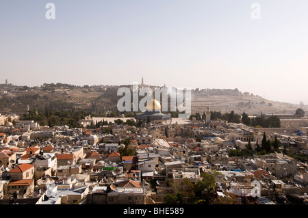 Haube des Felsens. Moslemische heilige Stätte befindet sich auf dem Tempelberg in der alten Stadt von Jerusalem, Israel Stockfoto