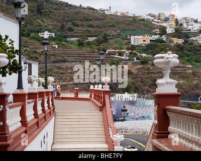 Ansicht von Icod de Los Vinos, Kleinstadt in Teneriffa (Kanarische Inseln, Spanien) Stockfoto