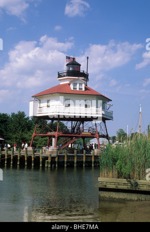 Drum-Point Lighthouse, Calvert Marine Museum, St. Mary's County, Maryland Stockfoto