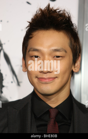 Regen NINJA ASSASSIN LOS ANGELES PREMIERE HOLLYWOOD LOS ANGELES CA USA 19. November 2009 Stockfoto
