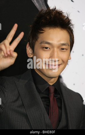 Regen NINJA ASSASSIN LOS ANGELES PREMIERE HOLLYWOOD LOS ANGELES CA USA 19. November 2009 Stockfoto