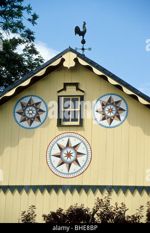 Hex-Zeichen, Amish Scheune, Maskottchen, Lancaster County, Pennsylvania Stockfoto