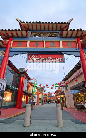 Eingangstor in Chinatown von Los Angeles Stockfoto