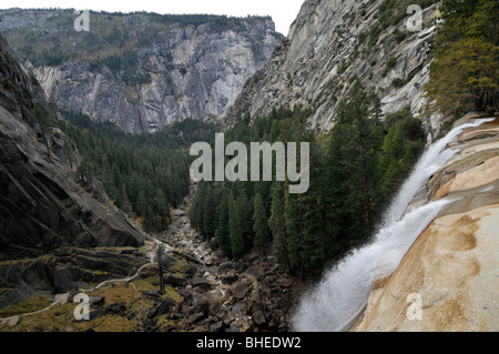 Vernal Falls Yosemite National Park-Wasserfall Stockfoto