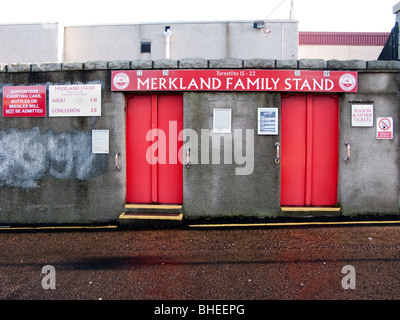 Merkland Familie stehen Gehäuse, Aberdeen Football club Stockfoto