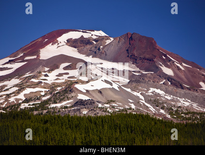 SOUTH SISTER, OREGON, USA - South Sister, Höhe 10363 Füße (3159 m) in den Kaskaden Bergen von Zentral-Oregon. Stockfoto