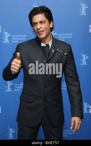 SHAH RUKH KHAN, mein NAME ist KHAN PHOTOCALL BERLIN FILM FESTIVAL 2010 das GRAND Hyatt Hotel POTSDAMER PLATZ BERLIN Deutschland 12 Phaebrua Stockfoto