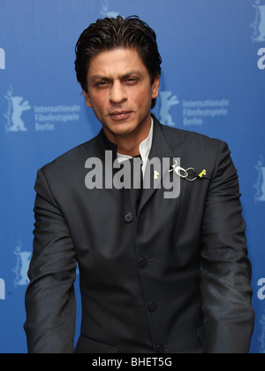 SHAH RUKH KHAN, mein NAME ist KHAN PHOTOCALL BERLIN FILM FESTIVAL 2010 das GRAND Hyatt Hotel POTSDAMER PLATZ BERLIN Deutschland 12 Phaebrua Stockfoto