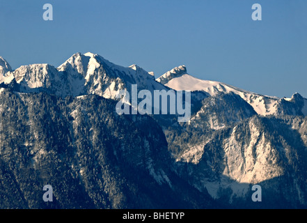 Alpine Landschaft Blick von Montreux Stockfoto