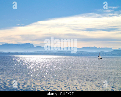 Deutschland, Bayern, Herbststimmung bin Starnberger See, Deutschland, Bayern, Herbst-Stimmung am Starnberger See Stockfoto