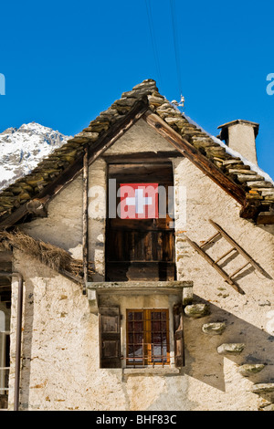 Sonogno, Verzascatal, Schweiz Stockfoto