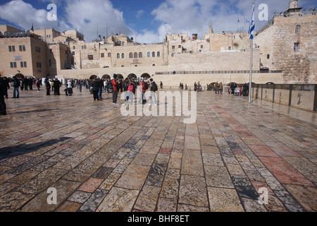 Regen in Jerusalem Stockfoto