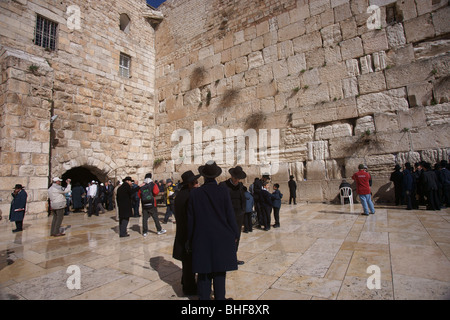 Regen in Jerusalem Stockfoto