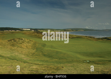 Die 8. Fairway und Grün in Turnberry Golf Course und Turnberry Hotel Ayrshire Schottland Stockfoto