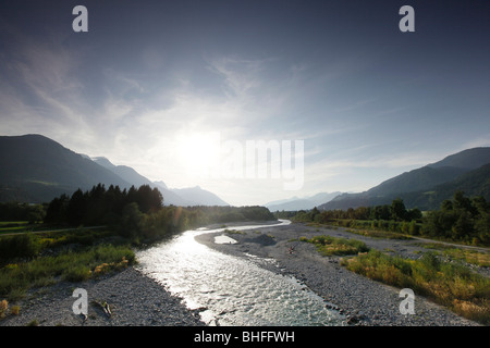Fluss Gail in der Nähe von Dellach, Karnischen Alpen, Kärnten, Österreich Stockfoto