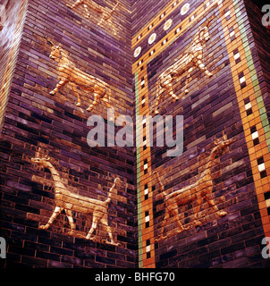 Detail der Ischtar-tor Babylon, c 604 - C 562 v. Chr.. Artist: Unbekannt Stockfoto