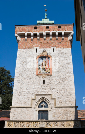 St. Florians Tor in zentralen Krakau Krakau in Polen Stockfoto