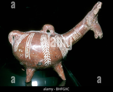 Rot poliert Vase, Zypern, Mittlere Bronzezeit, 2000-1600 BC. Artist: Unbekannt Stockfoto