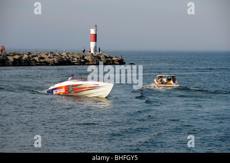 Irondequoit Bay Inlet, Rochester NY USA. Stockfoto