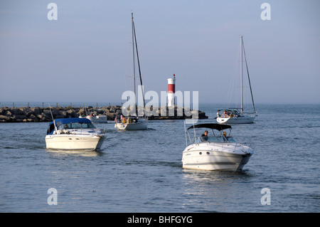 Irondequoit Bay Inlet, Rochester NY USA. Stockfoto