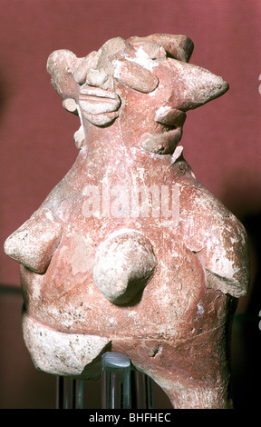 Terrakotta weibliche Figur, Indus Valley, Mohenjo-Daro, 2500-2000 BC. Artist: Unbekannt Stockfoto