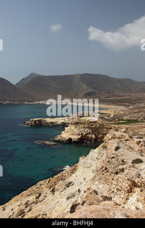 Das Castillo de San Ramon und Cabo De Gata Nija Naturel Park Spanien Stockfoto