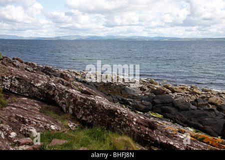 Das schottische Festland von Nord Sannox, The Isle of Arran, Schottland, Juni 2009 Stockfoto