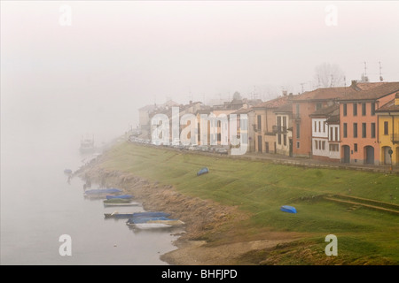 Der Fluss Ticino, Pavia, Italien Stockfoto