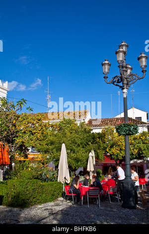 La Plaza de Los Naranjos, Marbella - Andalusien, Spanien Stockfoto