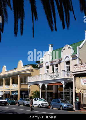 Viktorianischen Häusern auf St. George's Street Simons Town, False Bay, Cape Town South Africa Stockfoto