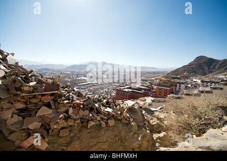 Tashilhunpo Kloster, Shigatse, Tibet Stockfoto