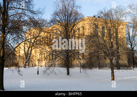 Der schwedischen Nationalbibliothek, an einem Wintertag in Stockholm. Stockfoto