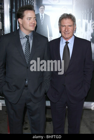 BRENDAN FRASER HARRISON FORD Ausnahmezustände FILM PREMIERE HOLLYWOOD LOS ANGELES CA USA 19. Januar 2010 Stockfoto