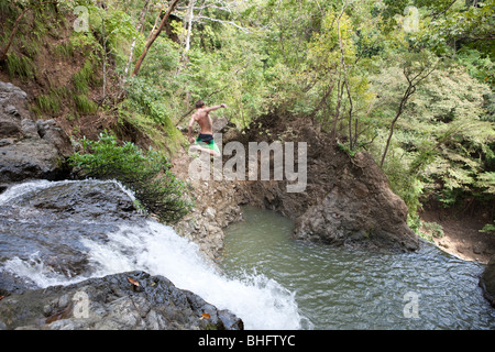 Montezuma Wasserfälle in Costa Rica Stockfoto