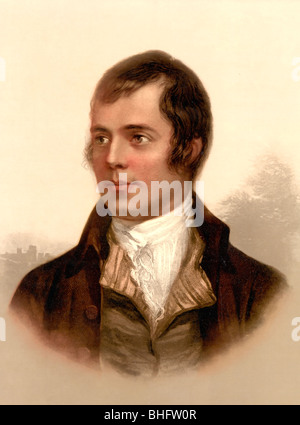 Porträt von Robert Burns, Ayrshire, Schottland, Scot Dichter (25. Januar 1759 – 21. Juli 1796) Stockfoto