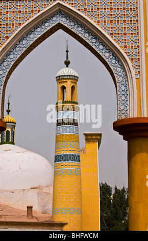 Schöne islamische Architektur in Kashgar. Stockfoto